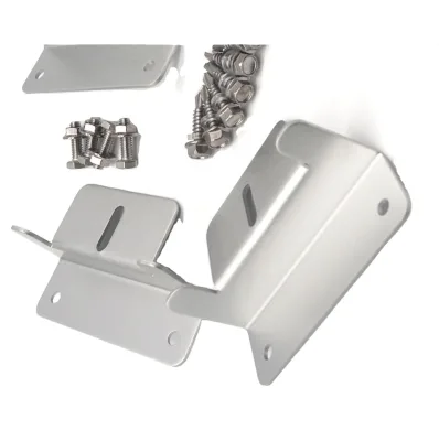 Emperysolar EPR-ABS-03 Anodized ABS Solar Panel Mounting Z Brackets with 15-Year Warranty for Home Yacht & Caravan Use