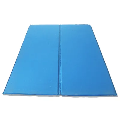 Outdoor Folding Double Automatic Inflatable Mattress Tent Pad Camping Sleeping Pad Sponge Moisture-Proof Non-Slip Ground Sheet