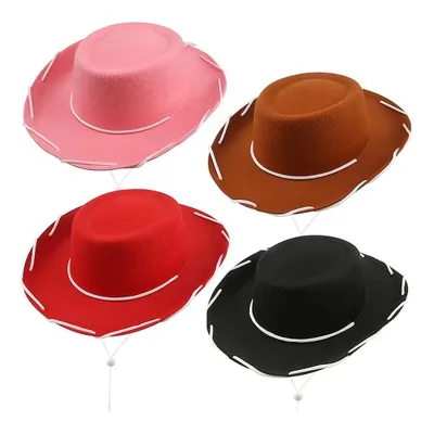 Western Big Brimmed Kids Cowboy Hat Child Felts Cowboy Hat
