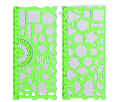 Promotional Student Multifunctional Drawing Stationery Ruler Plastic Ruler Creative Stationery Rulers for School