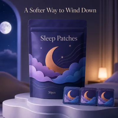 Customized LOGO Sleeping Transdermal Patch 30/60mm Purple for Good Sleep and Anti-Snoring