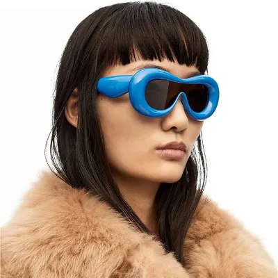 Funny Cute Sunglasses Unisex Cat Eyes Thick Frame  Candy Style Sunglasses UV400