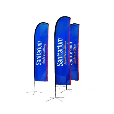 Wholesale Customized Printing Customized Size 3M 4M 5M Feather/Teardrop Flags for Business Promotion