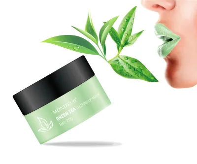 Factory Private Label Green Tea Lip Sleeping Mask Hydrating Lip Plumping Mask