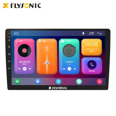 Flysonic 10.1 Inch MP5 Car DVD Player With Amplier TDA-7388IC SW Control Aging & QC & QA Tests Strict Quality Control Car Radio