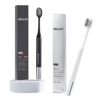 Super J MT-11 Ultra Soft Charcoal Bristle Colorful Wide Head Manual Adult Toothbrush for Home Use