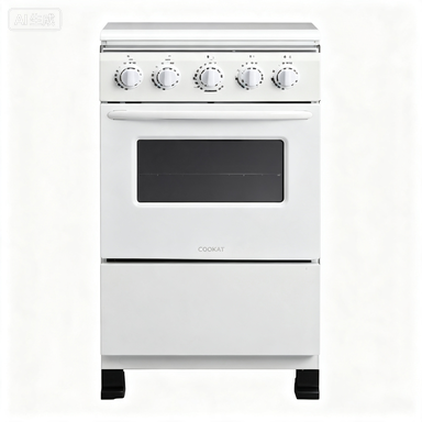 Compact Gas Oven Cooker/Multi Functional Stove Oven All-in-one Machine Large Oven Capacity Stainless Steel 4-Burner Built-In