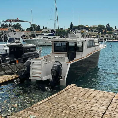 Gospel Boat 10m V Hull Catamaran Sailing Boat with Cabin Available for Sale