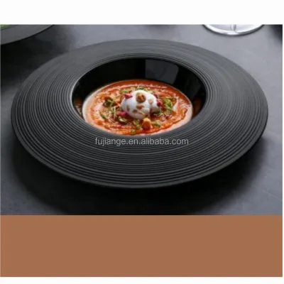 Wholesale Round Crockery Extremely Durable Custom Logo Bulk White Painted Dinner Plates for Restaurant Ceramic Dinner