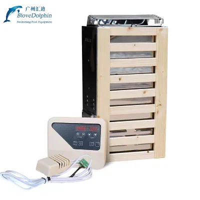 Modern 3KW Stainless Steel Mini Wood Fired Sauna Heater Stove Computer Control Panel Dry Steam Function 220V Electric Heating