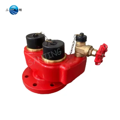Hot Sale Fire Brigade Breeching Inlet Valve With Two 65mm Internal Diameter Instantaneous Male Couplings