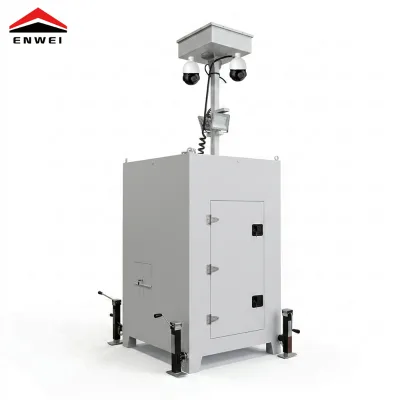 Rapid Deployment CCTV Tower with 6m Mast Forklift Holes Stabilizing Outriggers for Event Security Tower