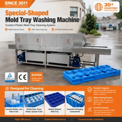 Industrial Crate Washer for Cap Pump Sprayer Compartment Box Cleaning Tools Consumables Storage Container