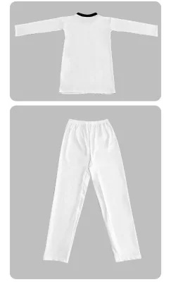 New Competition Regulations Taekwondo Judo Martial Arts Uniform Tight-Fitting Elastic Quick-Dry Ultra-Light Skin-Friendly Nylon