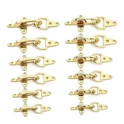 Aircraft Shape Pair Button Gold Plated Lobster Clasps Plane Snap Hook Coat Jacket Hasp Buckles for Coat Clothing Fireman Clasp