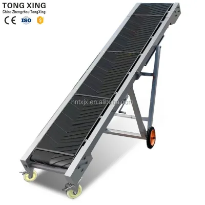 High Quality Portable Mobile Conveyor Belt Adjustable Speed Grain Conveyor Made in China Price