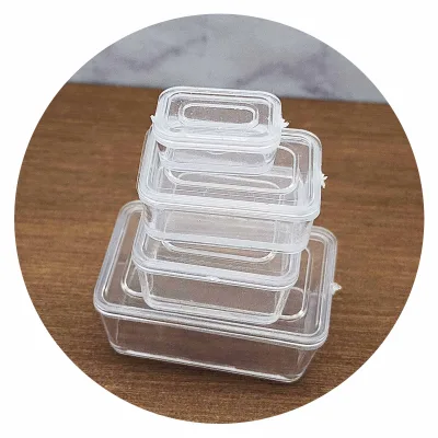 Hot Selling Plastic Transparent Miniature Dollhouse Scale 1:12 Food Storage Container
