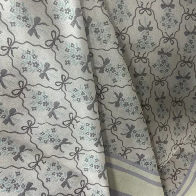 Supplier High Quality Premium Cotton Voile Square Bawal Digital Printed Custom Design for Women