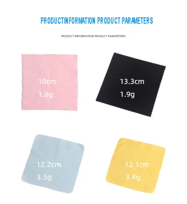 Onthelevel Custom Logo Printed Packed Microfibre Microfiber Jewelry Glasses Polishing Cleaning Cloth for Jewellery Wholesale