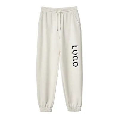 Custom Heavyweight Blank Cotton Oversized Cuffed Wide Leg Women Joggers Sweatpants Baggy Sweatpants Women