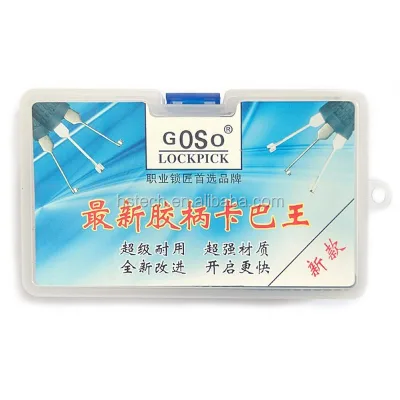Goso Dimple Lock Pick 14pcs with Round bar Stock Auto Smart Used Lock Pick Set
