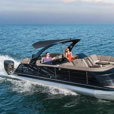 Water Party Optional Color Luxury Aluminum Pontoon Boat Factory Price Fishing Entertainment Boat