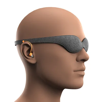 Sleep Eye Mask for Men Women 3D Contoured Cup Sleeping Mask Professional Earmuffs for Sound Insulation and Noise Reduction