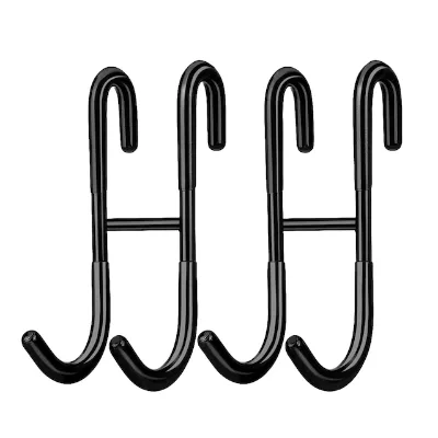 Door Hook Good Quality Bathroom Bath Rack 304 Stainless Steel Over Shower Glass Door Hook Shaver Squeegee Towel Silver
