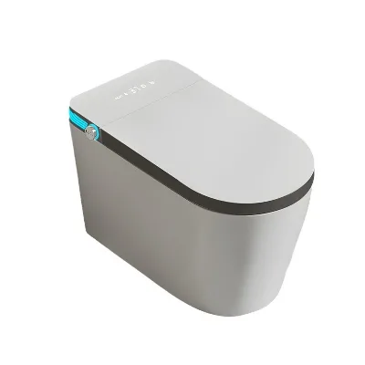 Light Smart Toilet Fully Automatic Household All-In-One with Water Pressure-Free Sterilization Built-In Foam Shield Siphon