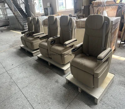Comfortable Leather Business Car Seats for Van-Electric Control Luxury Waterproof Multifunctional Seats