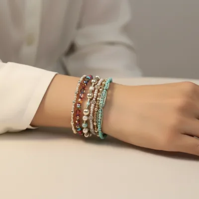 Boho Ethnic Handmade Adjustable Stretch Colorful Multilayer Beads Bracelet Jewelry