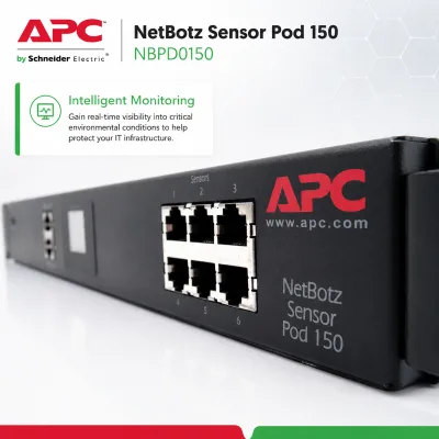NBPD0150 APC NetBotz Rack Sensor Pod 150 Security and Environmental Monitoring