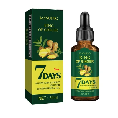 Jaysuing Hair Care Essential Oil for Adults Ginger Refreshing Scalp Hair Follicles Hair-Loss Prevention Regrowth Treatments
