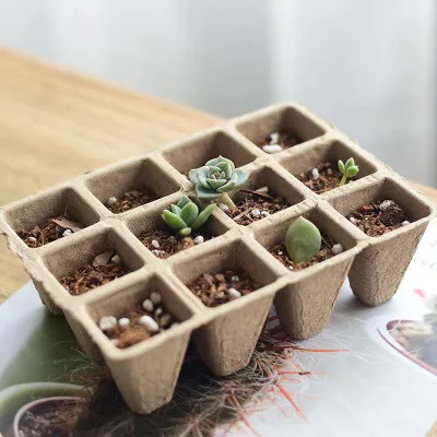 Eco-friendly Garden Nursery Pot Seed Germination Growth Peat Tray