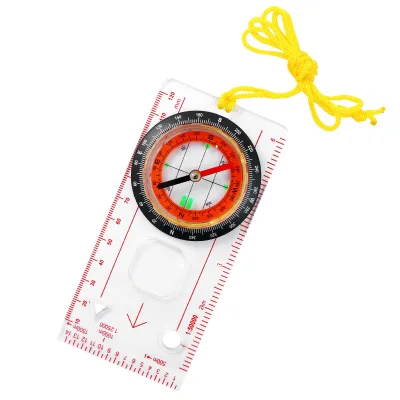 Kongbo Multifunctional Acrylic Sighting Map Scale Compass for Teaching Survival Surveying
