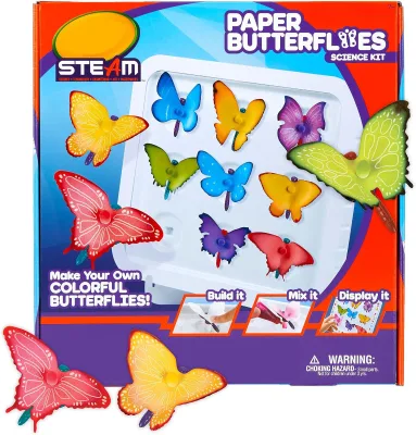 DIY Paper Butterfly Science Kit STEM Kit for Kids and Gift for Kids Handmade Kit Increase Kids Handmade Ability