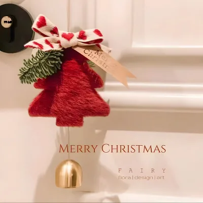 Christmas Tree Bell Pendant New Year Hanging Bell Christmas Decoration Doorbell Hanging Decoration Christmas Car Hanging Gift