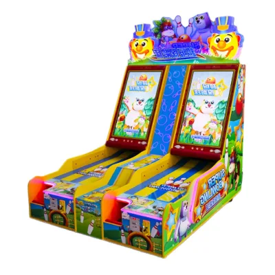 Video Game Bowling Redemption Arcade Game Machine Coin-Operated Sports Game with Metal & Plastic Construction English Language