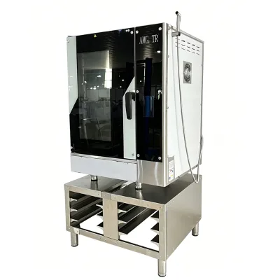 Multifunctional 10-Tray Electric Stainless Steel 12000W Convection Combination Oven Professional Bakery Steamer Oven