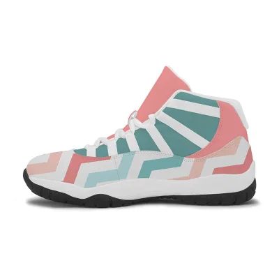 Customized Trendy Sports Shoes, Cross-Border Mandarin Duck Shoes, Cool Winter Mesh Basketball Hip-Hop Fashion Shoes