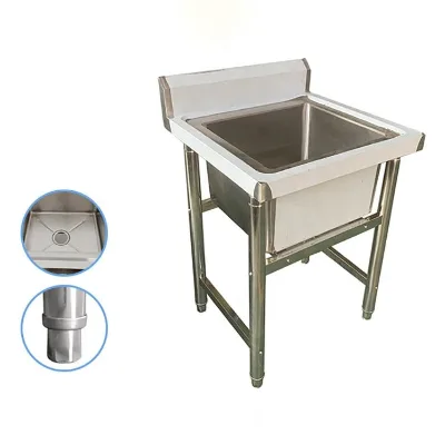 Stainless Steel Sink Deep Bowl Single Kitchen Sink for Hotel and Restaurant Supplies Other Hotel & Restaurant Supplies