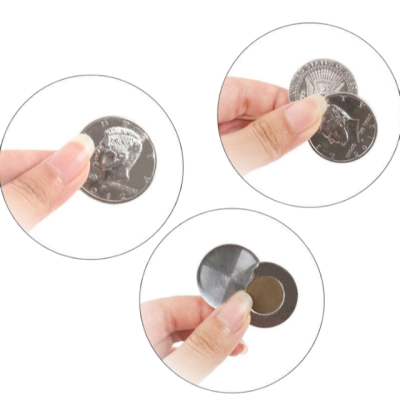 Interactive Metal Magic Coin Novel Street Performance Device for Gag Tricks