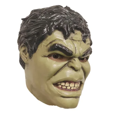 Factory Price Avengers Hulk Mask Latex Green Full Head Mask Adult Costume Halloween Cosplay Masquerade Party Prop
