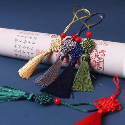 Chinese Knot Tassel Small Mini Bookmark Pendant Accessories Antique Chinese Knot Tassel
