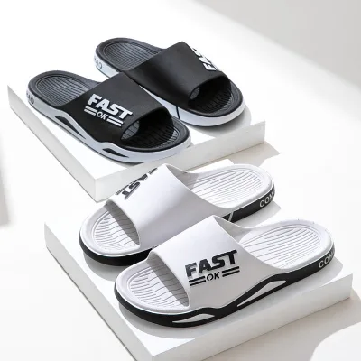 2024 Summer Light Weight Anti-Slip Female Sandals Soft Sole Home Custom Slippers Pure Color Indoor Slides