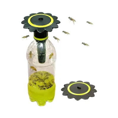 Plastic Reusable Soda Bottle Top Wasp Trap Fly Trap Insect Catcher Bee Trap Yellow Jacket Hornet Catcher