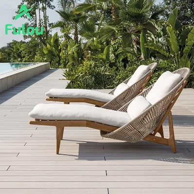 Customizable 1+2 Seater Garden Sofa Natural Teak Wooden Patio Outdoor Couch Comfort Cushion for Hotel & Park Use