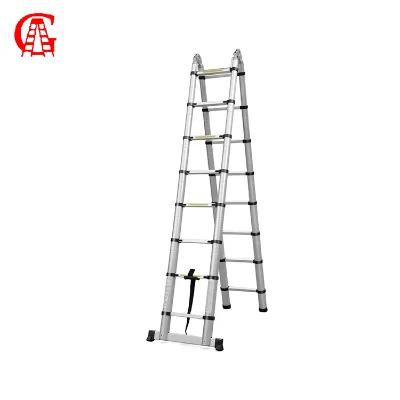 Aluminum Telescopic Folding Step Ladder 5 Meters with Anti-slip Rubber Feet