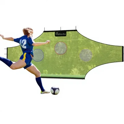 Skill-Shot Professional Soccer Shooting Practice Target Net Rebounder 12'x6' Ft 7 Zone Colored Fluorescent Frame Not Included