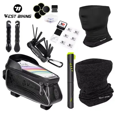 WEST BIKING Portable Vehicle Other Hand Bicycle Tool Set Box Bags for Cycling Mobile Travel Bike Gym Phone Bike Storage Bags